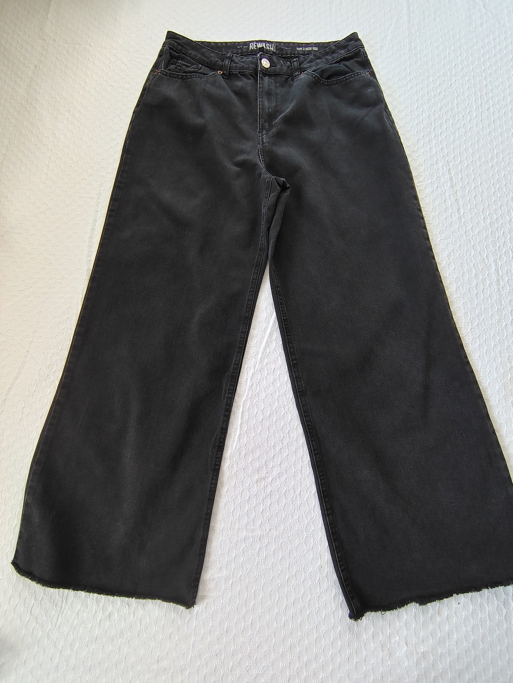 Rewash Black Wide-Leg Jeans Size 13.